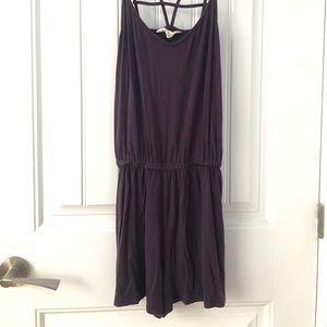 Dark purple romper